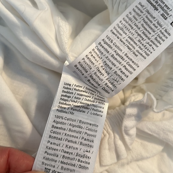 NOISY MAY off shoulder white top size large - Picture 8 of 9